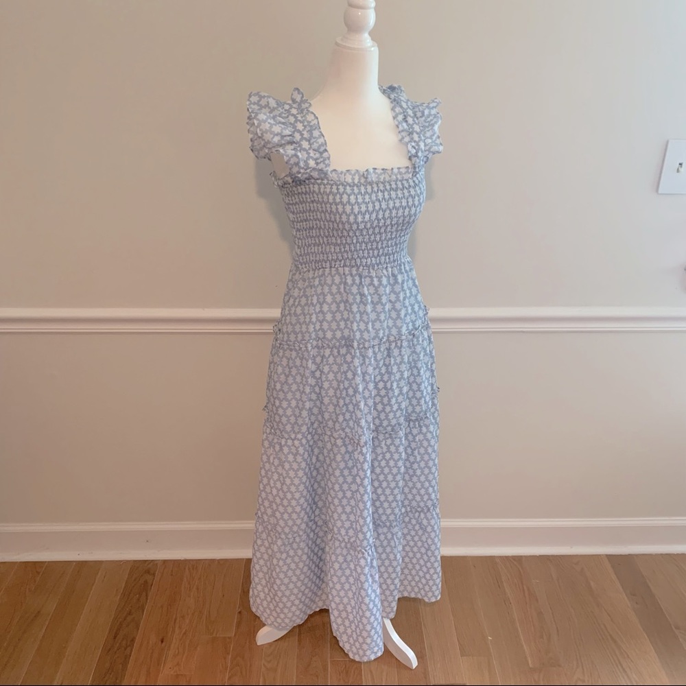 J.Marie Zoey ruffle strap midi dress, Sz. S